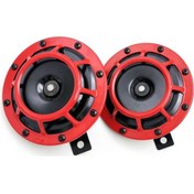 Resim 2 Adet 125mm 12v Elektrikli Araba Kornası Süper Yüksek Tonlu/düşük Tonlu Çift Korna Kiti Koruyucu Izgaralı Motosikletler Arabalar İçin 