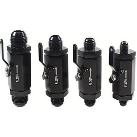 Resim Willowhaven An6-an12 Alüminyum Yakıt Kesme Valfi Tek Yönlü Hava Valfi Siyah 10an 