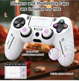 Resim Topshop1 Ps4 İçin Ter Tutmaz Spiderweb Kılıf + Çubuk Kapakları Ve Sticker 