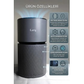 Resim Farg Myair FG-1016 4 Sistemli Hava Temizleyici H13 Hepa Filtre 32M2 Alan Için Ideal Model: FG-1016 