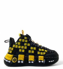 Resim pepino 1974 Ortopedik Unisex Çocuk Siyah/Sarı Basketbol Ayakkabısı 