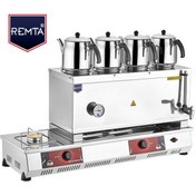Resim Remta 85 Model Dört Demlikli Gazlı (Ce) Çay Ocağı 58Lt Çay Kazanı 