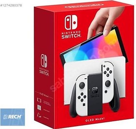 Resim NINTENDO SWITCH OLED BEYAZ 128 GB OYUN YÜKLÜ 