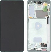 Resim Te Samsung Uyumlu Note 20 5g N981 Uyumlu Çıtalı Lcd Ekran Servis Yeşil 