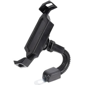 Resim Motosiklet Bisiklet Telefon Tutucu Ayna Bağlantılı Otomatik Kilitli 