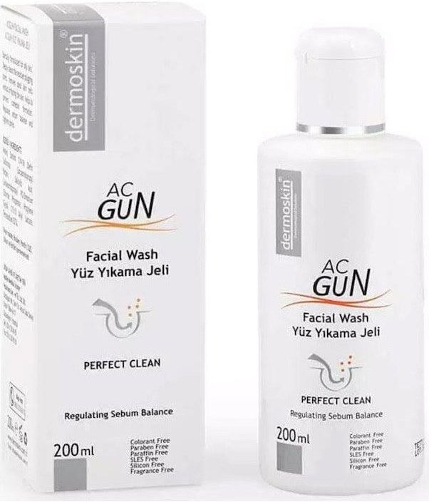 Dermoskin Acnegun Yüz Yıkama Jeli 200ml | Evdeeczane Fiyatı ve Özelliklerı - Badem