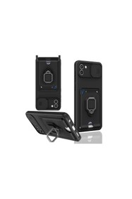 Resim artlab Art Galaxy A03 Kılıf Zuma Kartvizitli Yüzüklü Silikon - Siyah Lab 