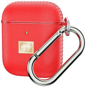 Resim Wlons Airpods Uyumlu Kılıf Deri Görünümlü Wlons Askılı Koruma Kılıfı Airpods Uyumlu Kılıf Deri Görünümlü Wlons Askılı Koruma Kılıfı Kırmızı 