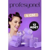 Resim MiraLive 4 cm Bigudi Saç Bigudisi Profesyonel 12 Adet 