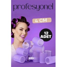 Resim MiraLive 4 cm Bigudi Saç Bigudisi Profesyonel 12 Adet 