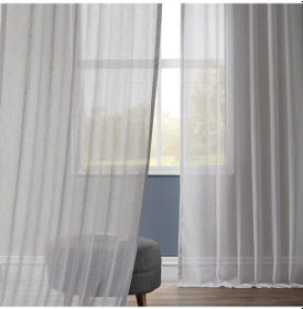 Resim Evdepo Home Kullanıma Hazır Keten Tül Perde (541073060) 