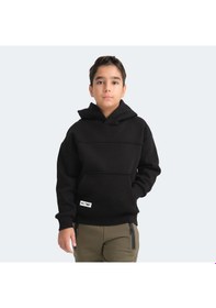Resim Slazenger LENE Çocuk Kapüşonlu Cepli Siyah Sweatshirt 