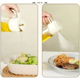 Resim Mediterian Şeffaf 450 ml 2'li Sprey Yağ Dispenseri, Pratik ve Şık Tasarım 