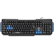 Resim Hytech Hkm-58 Gamy Plus Mavi Tuşlu Q Gaming Oyuncu Klavyesi 