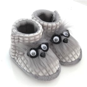 Resim Behtah Kundura Çocuk ve Bebek Cırtlı Termal Panduf Kaydırmaz Taban Anaokulu Kreş Ayakkabısı Ev Ayakkabısı 