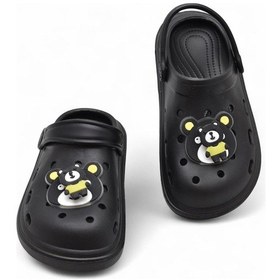 Resim 755 Rahat Taban Ayıcıklı Günlük Çocuk Terlik Sandalet Siyah 