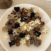 Resim 20 adet Sevimli Mini Saç Tokası - Çeşitli Kahverengi ve Siyah Plastik Saç Bandı, Saç Tokası ve Scrunchies, Prenses Saç Dekoru için (Rastgele Stil), Saç Aksesuarları|Oyunca Aksesuarı|Plastik Yapı, Saç Dekorasyonları 