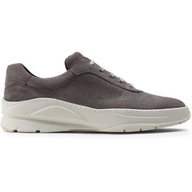 Resim Deery Hakiki Süet Gri Sneaker Erkek Ayakkabı 