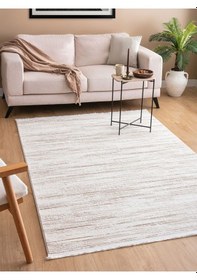 Resim Saraz Halı Vals Bej Salon Halısı Koridor Kesme Yolluk Yumuşak Doku Kaymaz Tozumaz Dokuma Makine Halısı Yolluk 