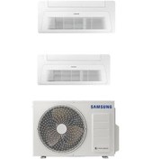 Resim Samsung Wind Free Multi AJ068TXj3KH/EA 1 Dış + 2 İç Ünite (9 + 18) Tek Yön Kaset Tipi Inverter Klima 