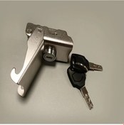 Resim Xuweiwei Gümüş Çıkarılabilir Alüminyum Alaşımlı Kayışlı Paslanmaz Çelik Motosiklet Kilidi Sokak Motosikletleri İçin Dayanıklı Bagaj Kiliti 