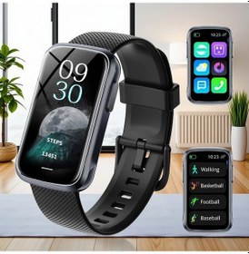 Resim Gaojunshop01 2025 Yeni Siyah Spor Bandı Akıllı Saat Arama Mesaj Müzik Spor Modları 