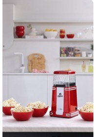Resim Cookplus Retro Küçük Mısır Patlatma Makinesi 