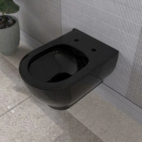 Resim Lucco Garcia 53 cm Kanalsız Asma Klozet Siyah 