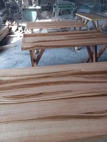 Resim El Yapımı Doğal Ahşap Yemek Masası, X Ayaklı, Masif Çam, Rustik Tasarım 