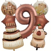 Resim Capybara-Shaped Alüminyum Folyo Balonlar, Parti Doğum Günü Süslemeleri için kullanılır. 