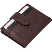 Resim Bordo Deri Erkek Kredi Kartlık - S1KK00001617-M5D 