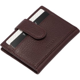 Resim Bordo Deri Erkek Kredi Kartlık - S1KK00001617-M5D 