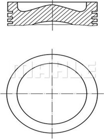 Resim Mahle 039pı00125000 Piston Segman Std ( Ford : Fiesta 1.4tdci 70ps Euro 5 09- Peugeot 0628w2 (we297516) 