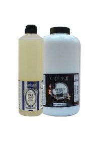Resim Multisurfaces Eskimiş Beyaz 2 L + Taş Vernik 750 ML Set 