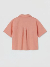 Resim LC Waikiki LCW Kids Mercan Kısa Kollu Kız Çocuk Gömlek Ve Pantolon 