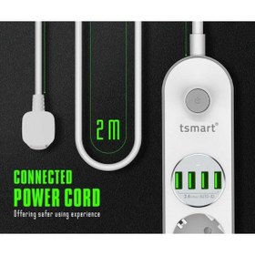 Resim T G Akıllı Priz 3000w Güç Prizi Adaptörü Uzatma Kablosu Çoklu Fiş Usb Şarj Cihazı Pd Usb C Şarj Cihazı 