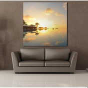 Resim Gökyüzünün Yansıması Kanvas Tablo 200x200cm 