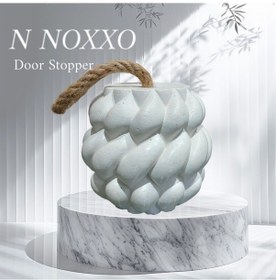 Resim Beton Stoper Dekoratif Burgu Beton Kapı Stoperi Kapı Durdurucu Kapı Tutucu Beyaz 