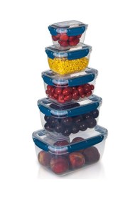Resim 5'li Master Dikdörtgen Saklama Kabı 550 ML - 1000 ML - 1800 ML - 3000 ML - 5000 ML 001 