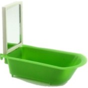 Resim Aynalı Küvet Kuş Banyoluğu Muhabbet Kuşu Küveti 