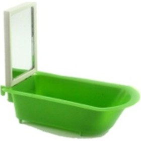 Resim Aynalı Küvet Kuş Banyoluğu Muhabbet Kuşu Küveti 