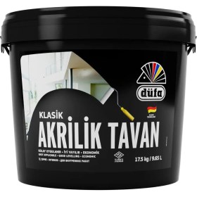 Resim Düfa Akrilik Tavan Boyası Beyaz 17.5 kg 