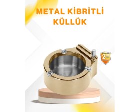Resim Zero Land Sptrns Çakmak Entegreli Küllük Yeniden Doldurulabilir Metal Gövde 