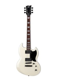 Resim Esp Ltd Lvıper256ow Viper 256 Olympic White Sg Tarzı Klasik Beyaz Rock Gitarı 