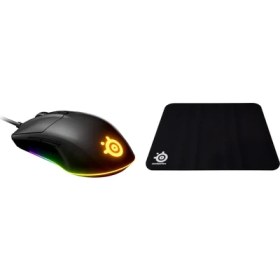 Resim Steelseries Rival 3 Rgb Oyuncu Mouse + Qck+ Oyuncu Mousepad 