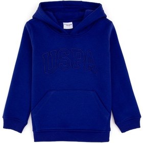 Resim U.S. Polo Assn. Kız Çocuk Mor Basic Kapüşonlu Şardonlu Basic Sweatshirt 50314311-VR038 