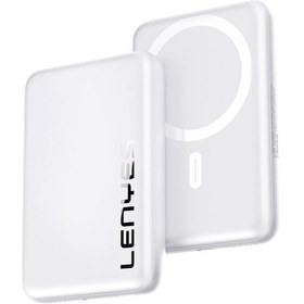 Resim Lenyes PW139D PD 20W Ultra İnce Hızlı Şarj Özellikli Wireless Powerbank 15W 10000mAh Beyaz 