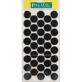 Resim Yapışkanlı Yuvarlak Keçe 24 mm – 33 Adet – Siyah Renk – Mobilya Zemin Koruyucu Keçe 