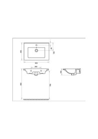 Resim Turavit Bella Etajerli 65 CM Lavabo 