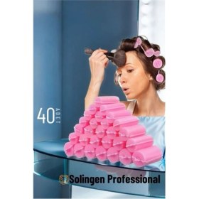 Resim Renkli Süngerli Gece Bigudisi 3 cm 40 Adet, Profesyonel Kullanım 